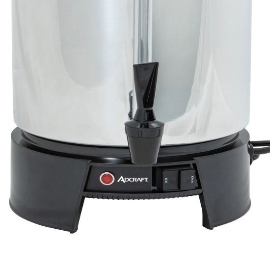 图片 Adcraft 100 杯咖啡壶，1500W，银色