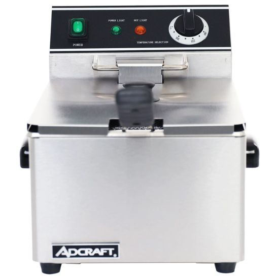 图片 Adcraft 单罐油炸锅，6L，不锈钢 (DF-6L)