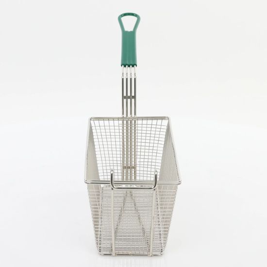 图片 Adcraft 炸篮，12-7/8" x 6-1/2" x 5-3/8"，绿色 (FBR-16315)