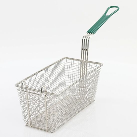图片 Adcraft 炸篮，12-7/8" x 6-1/2" x 5-3/8"，绿色 (FBR-16315)