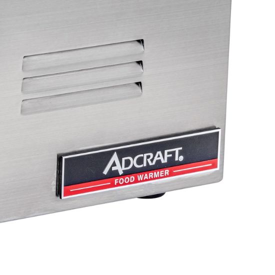 图片 Adcraft 全尺寸食物保温器，1200W，不锈钢 (FW-1200W)