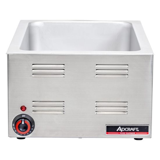 图片 Adcraft 全尺寸食物保温器，1200W，不锈钢 (FW-1200W)