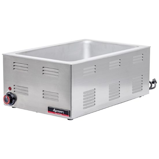 图片 Adcraft 全尺寸食物保温器，1200W，不锈钢 (FW-1200W)