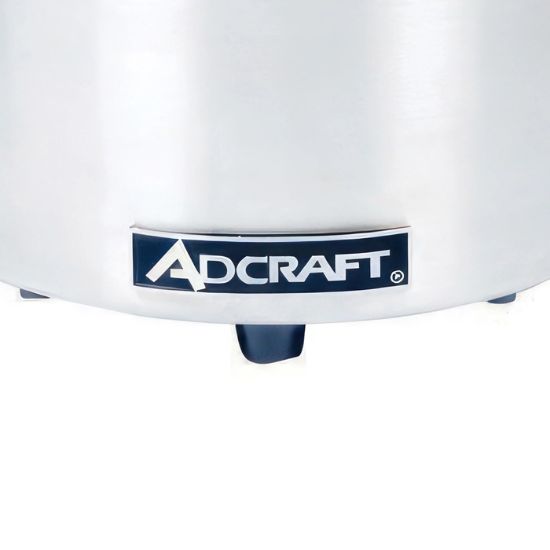 图片 Adcraft 圆形食品炊具/保温器，7/11 夸脱，不锈钢 (FW-1200WR)