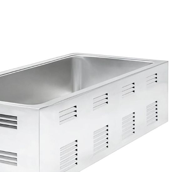 图片 Adcraft 4/3 尺寸食物保温器，1500W，不锈钢 (FW-1500W)