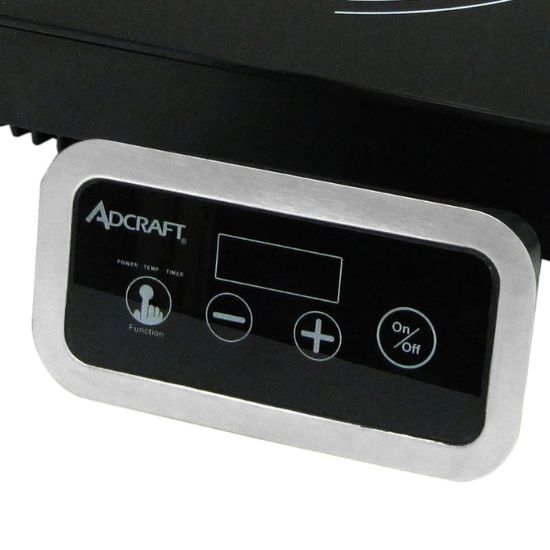 图片 Adcraft 嵌入式电磁炉带遥控，120V，黑色 (IND-DR120V)