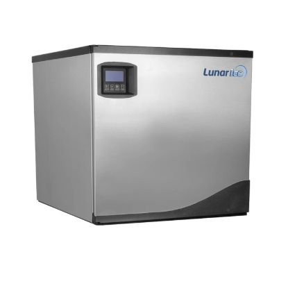 图片 Lunar Ice 模块化制冰机，22 英寸宽，373 磅，全骰子冰块，不锈钢材质