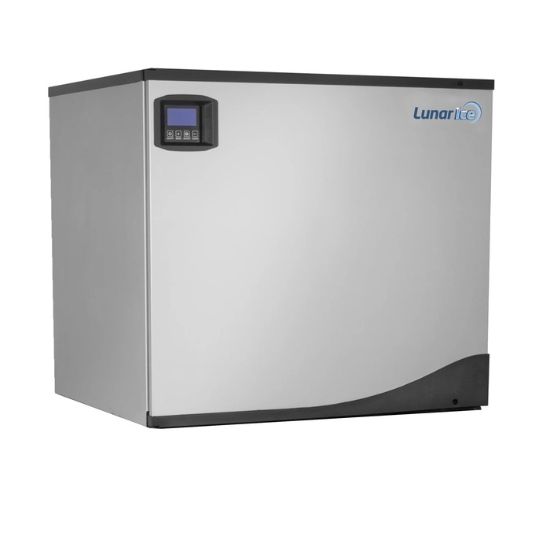 图片 Lunar Ice 模块化制冰机，30 英寸宽，521 磅，全骰子冰块，不锈钢材质