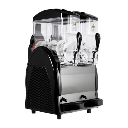 图片 Adcraft Granita 冷冻饮料机，双料斗，6 加仑，黑色 (SGM-2)