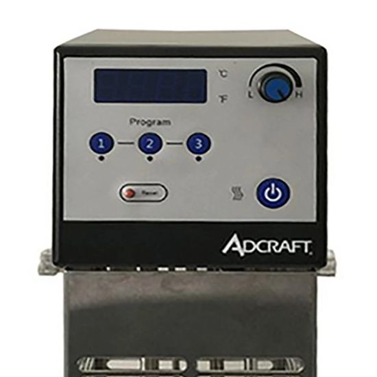 图片 Adcraft 4.25 英寸真空低温烹调法浸入式循环器头，银色/黑色