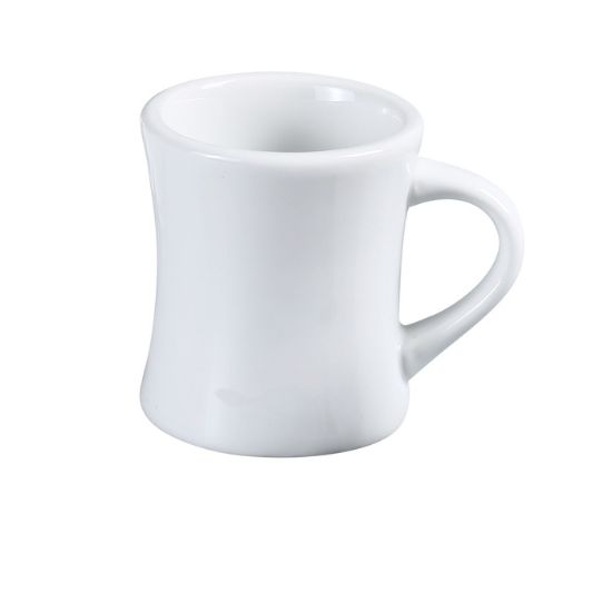 图片 AC-75-H Abco 3 1/4" 哈特福德马克杯白色 8 盎司