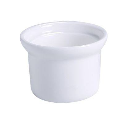 图片 BK-104 配件 4 英寸 X 2 7/8 英寸汤碗/洋葱汤罐 8 盎司骨白色