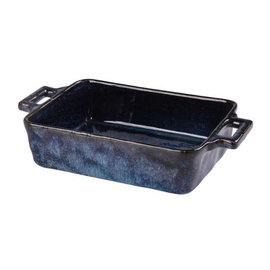 图片 BL-912 蓝星 13-3/4" X 7" X 2-1/2" 带手柄烤盘 70 盎司，11"L 不带手柄