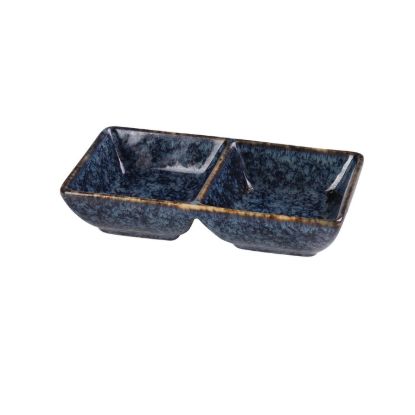 图片 BL-4032 蓝星 5-3/4" X 3" X 1-3/8" 双酱盘 -个 1.5 盎司