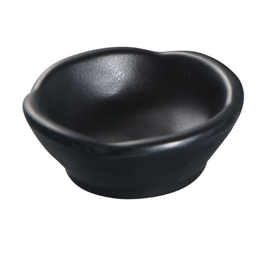 图片 BP-0003 黑珍珠 3 3/4" X 2 1/4" 酱盘 2.5 盎司