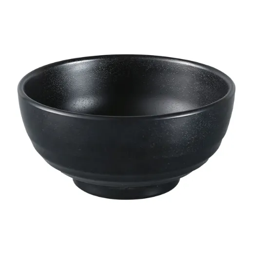 图片 BP-3007 黑珍珠 7″ X 3 1/4″ Woodong 面碗 38 盎司
