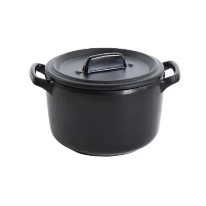 图片 BP-4104 黑珍珠 3 1/2" X 2 3/4" 碗带手柄和盖子 8 盎司