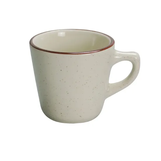 图片 BR-1 棕色斑点 3 3/4" X 2 1/2"H 高杯 7 盎司