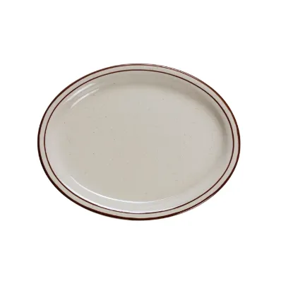 图片 BR-12 棕色斑点 9 1/2" X 7 1/2" 拼盘