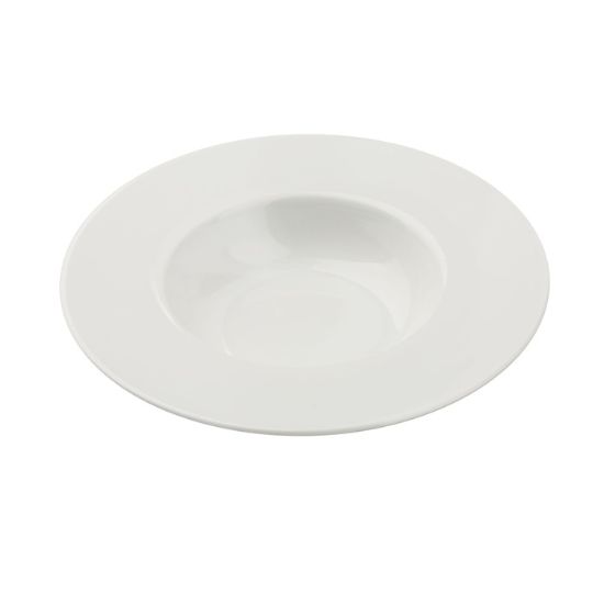 图片 CA-610 Cambria 9 1/2" X 5 1/8" X 2" 甜点盘 10 盎司