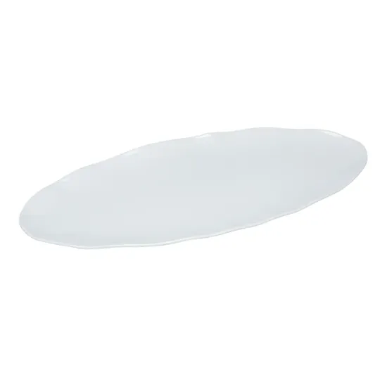 图片 CAT-2024W 餐饮 24" X 10" 椭圆形拼盘 – 白色