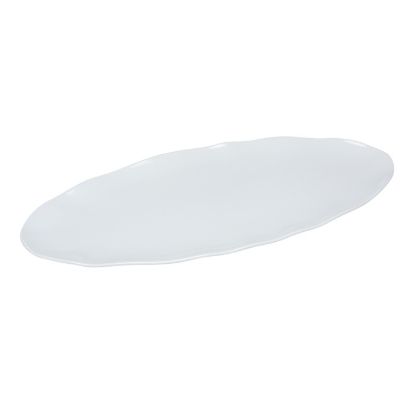 图片 CAT-2030W 餐饮 30" X 12" 椭圆形拼盘 – 白色