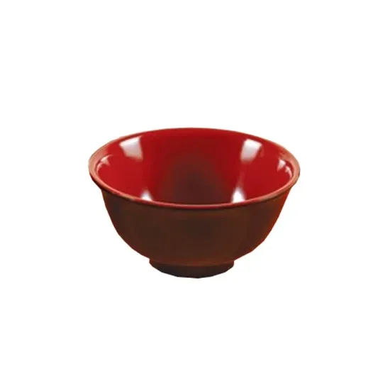 图片 CR-130 黑色和红色 4 1/2" 饭碗 8 盎司