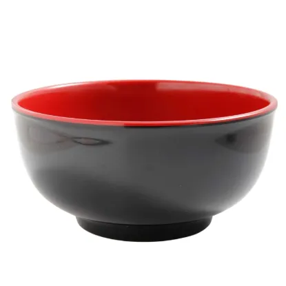 图片 CR-560 黑色和红色 6 7/8" 碗 22 盎司