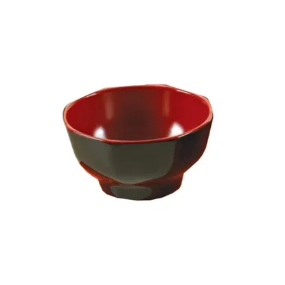 图片 CR-3006 黑色和红色 4 5/8" 碗 10 盎司