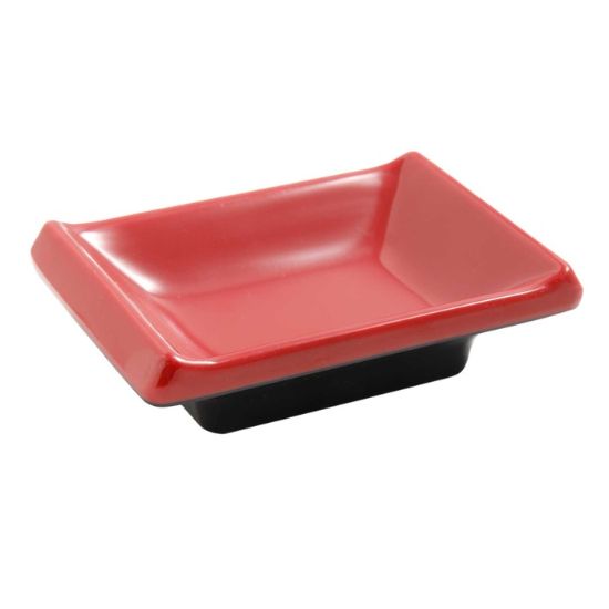 图片 CR-4046 黑红 3 3/4" X 2 1/2" 酱盘