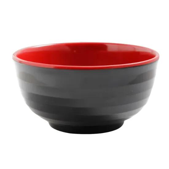 图片 CR-5006 黑色和红色 6 1/4" 碗 16 盎司