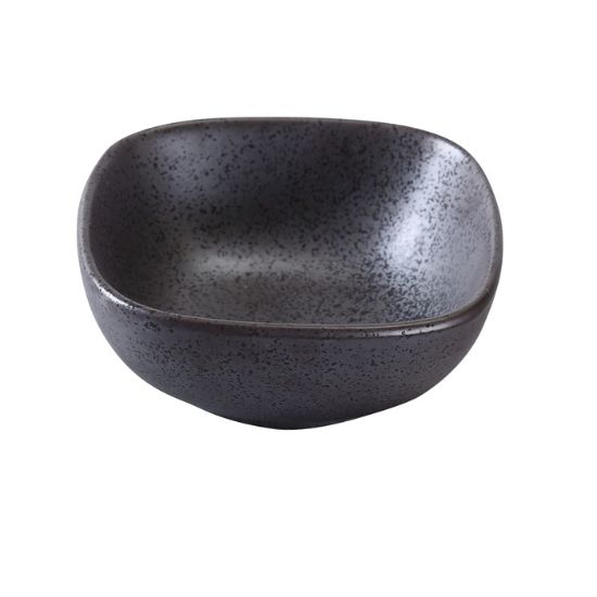 图片 DB-3003 钻石黑色 4″ X 4″ X 1 3/4″ 方形碗 6 盎司