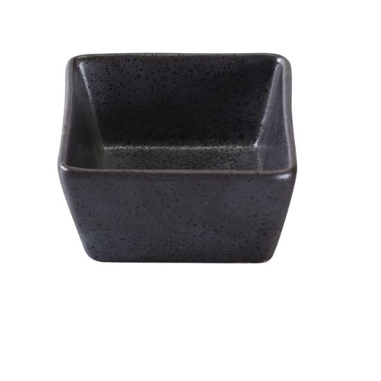 图片 DB-4031 钻石黑 3″ X 3″ X 1 3/4″ 方形酱盘 4 盎司