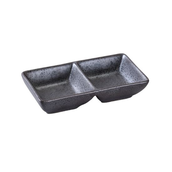 图片 DB-4032 钻石黑 5 1/2" 双酱盘 -个 2 盎司