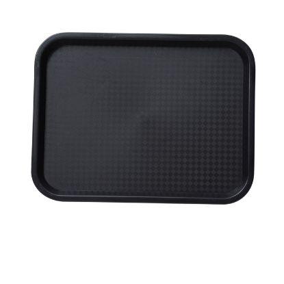 图片 FT-14BL 服务托盘 14" X 10" 快餐托盘 黑色