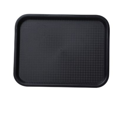 图片 FT-14BL 服务托盘 14" X 10" 快餐托盘 黑色