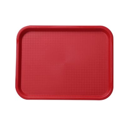 图片 FT-14RD 服务托盘 14" X 10" 快餐托盘 红色