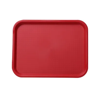 图片 FT-14RD 服务托盘 14" X 10" 快餐托盘 红色