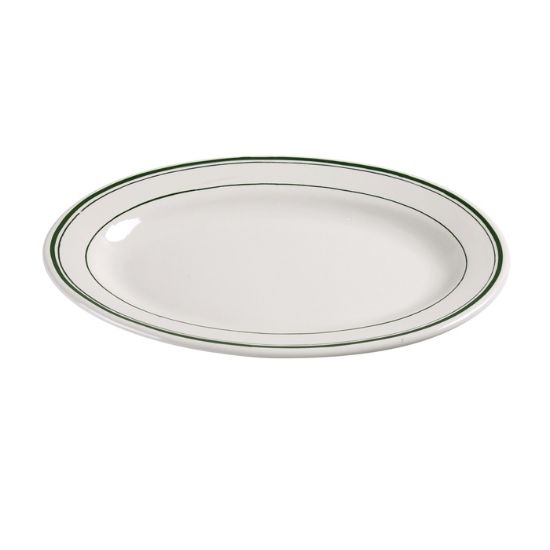 图片 GB-12 绿色带 10 3/8" X 7 1/2" 拼盘