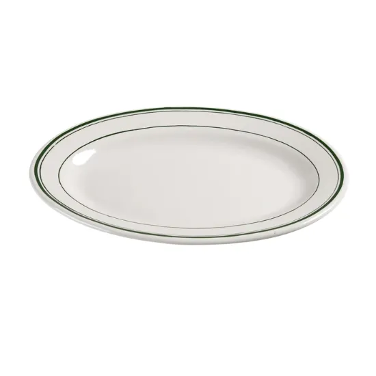 图片 GB-12 绿色带 10 3/8" X 7 1/2" 拼盘