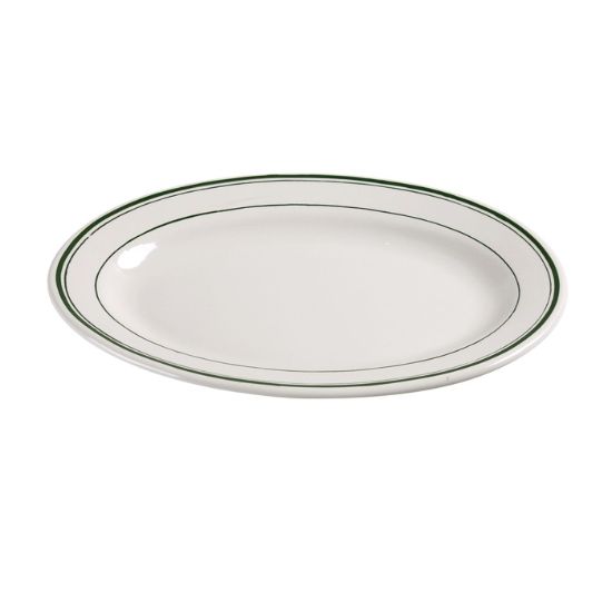 图片 GB-14 绿色带 12 1/2" X 9" 盘