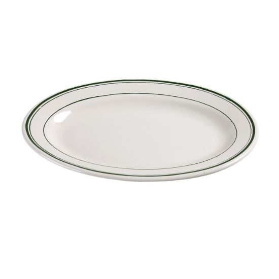 图片 GB-19 绿色带 13 1/2" X 9 1/2" 拼盘