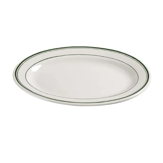 图片 GB-19 绿色带 13 1/2" X 9 1/2" 拼盘