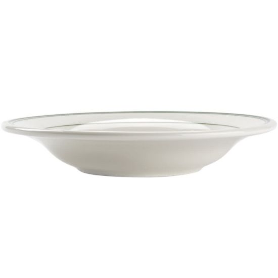 图片 GB-105 绿色带 10 1/2" 意大利面碗 1 3/4" 深 16 盎司