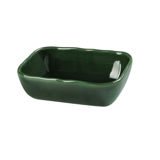 图片 GG-305 绿色宝石 5-3/4" X 4-1/4" X 1-3/4" 矩形碗 10 盎司