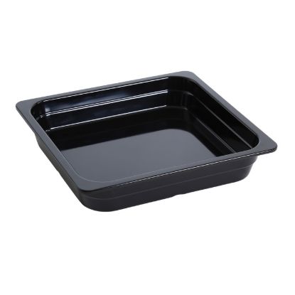 图片 GN-313BK Gn 盘 13.94″ X 12.8″ X 2.56″ / 350 X 323 X 65Mm 盘，Gn 2/3 黑色