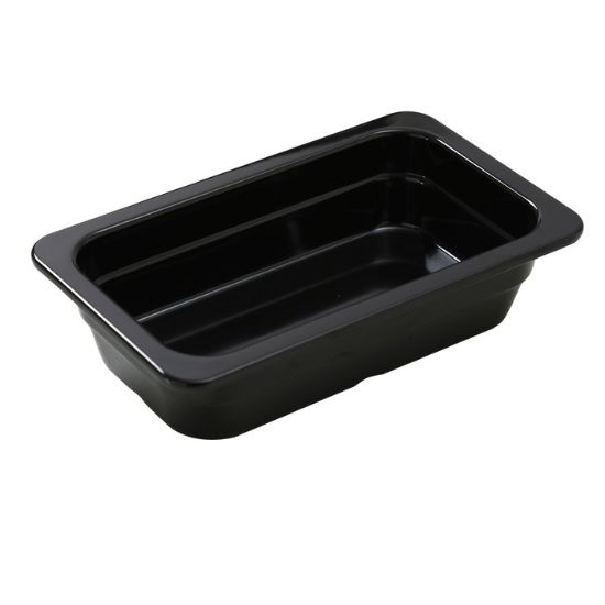 图片 GN-512BK Gn 盘 12.8″ X 6.93″ X 2.56″ / 325 X 176 X 65Mm 盘，Gn 1/3 黑色