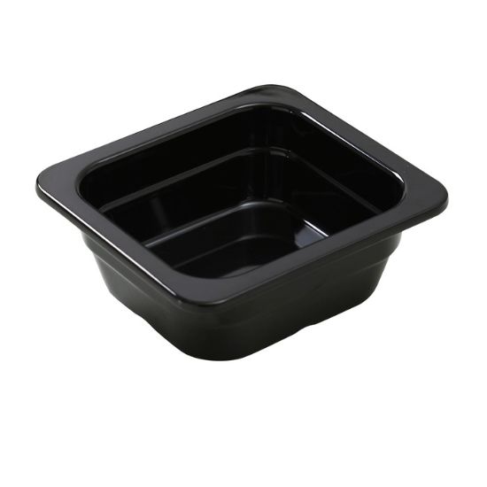 图片 GN-706BK Gn 盘 6.93″ X 6.38″ 2.56″ / 176 X 162 X 65Mm 盘，Gn 1/6 黑色
