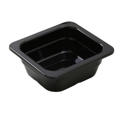 图片 GN-706BK Gn 盘 6.93″ X 6.38″ 2.56″ / 176 X 162 X 65Mm 盘，Gn 1/6 黑色