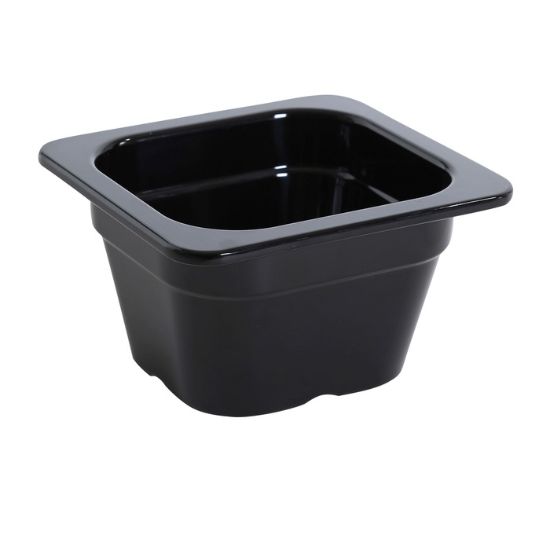 图片 GN-707BK Gn 盘 6.93″ X 6.38″ 3.94″ / 176 X 162 X 100Mm 盘，Gn 1/6，0.9L 黑色